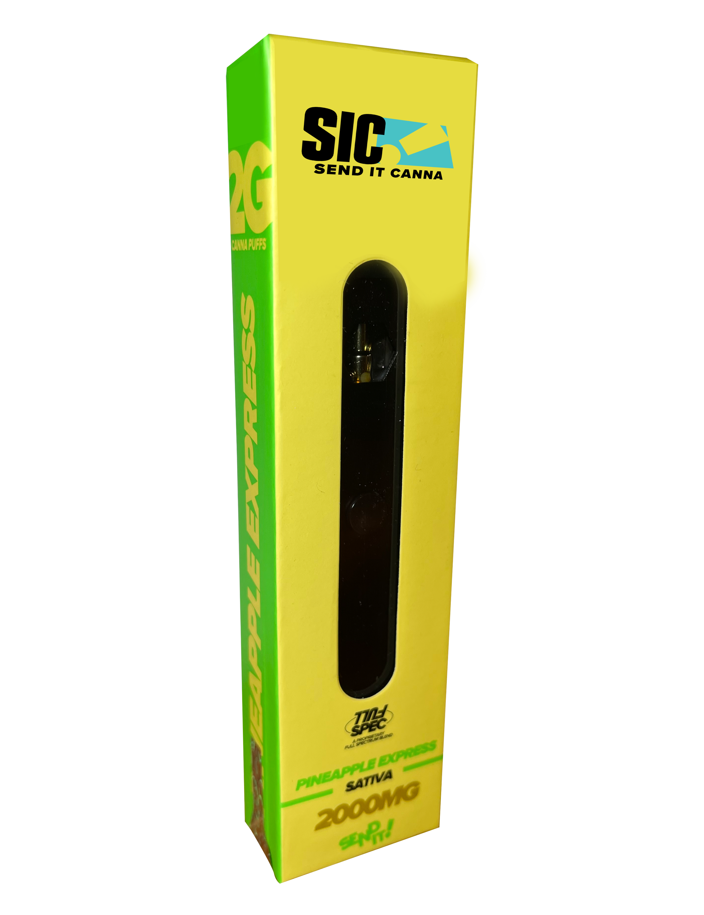 PINEAPPLE EXPRESS DISPOSABLE VAPE 2000MG | NOW WWW.SENDITCANNA.COM